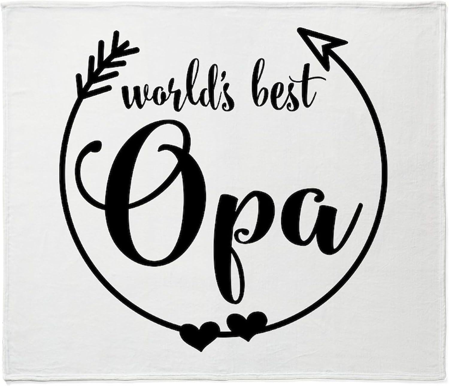 CafePress World's Best Opa Throw Blanket Super Soft Fleece Plush Throw Blanket, 60"x50"