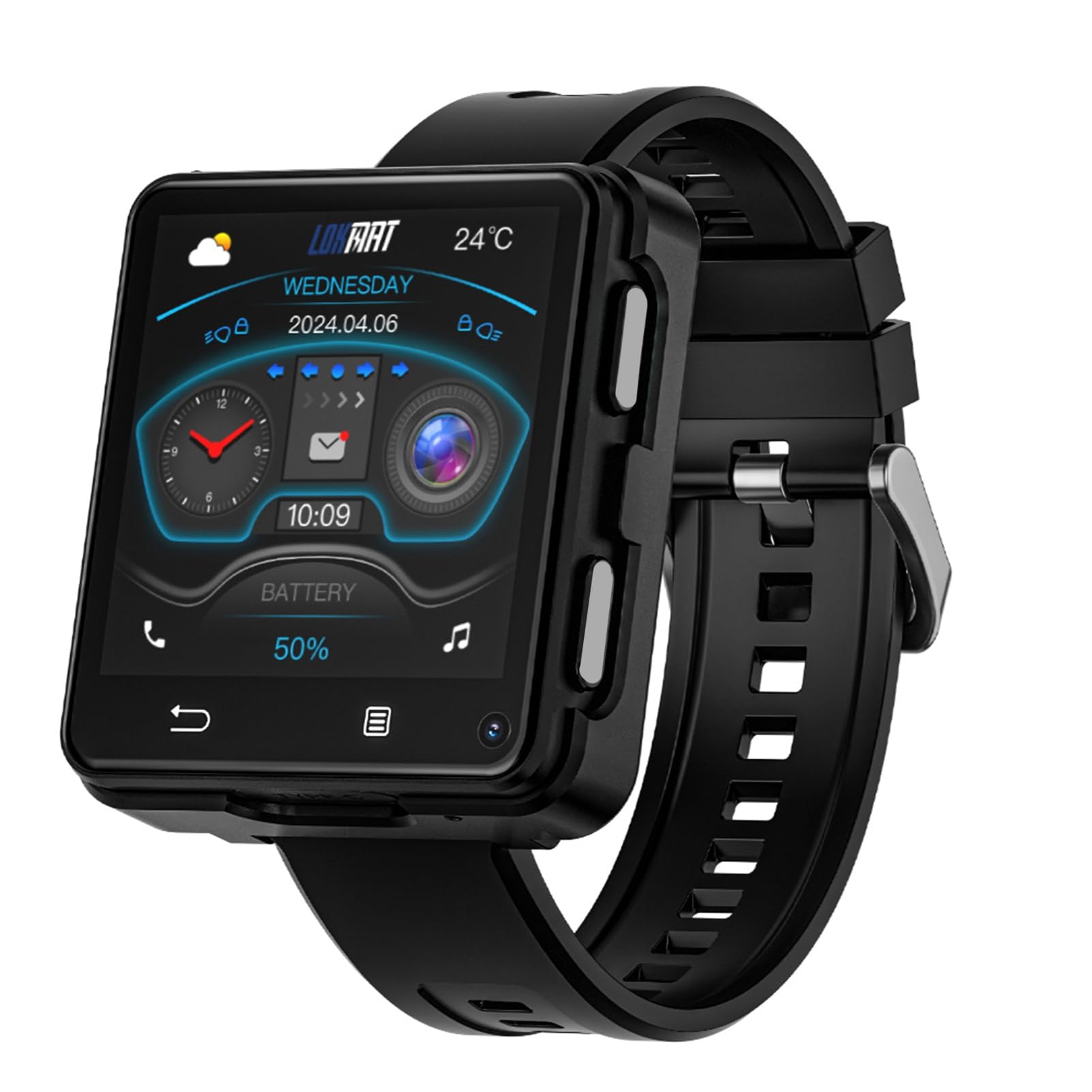 4G mit Nano SIM -Kartensteckplatz, 2,64 Zoll Touchscreen, 4 GB + 64 GB Speicher, Unabhängiger Telefonanruf, WLI -GPS -BT -Smartwatch, Schrittzähler