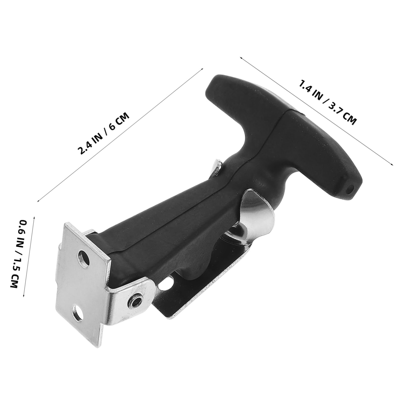 LIFKICH Elastic Shock Absorption Tool Box Latch Replacement Rubber Hood Latch T-Handle Hasp Latches Draw Latches for Vehicle Engine Hood