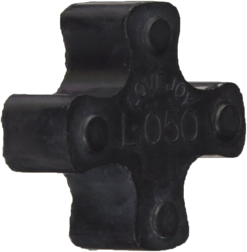 Lovejoy 10194 Size L050 Solid Type Jaw Coupling Elastomer Spider, SOX/NBR Rubber, 1.07" OD, 0.42" Elastomer Length, 26.3 in-lbs Nominal Torque