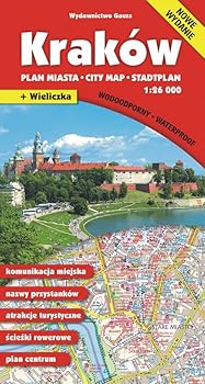 Paperback KRAKOW PLAN MIASTA 1:26 000 MAPA WODOODPORNA [Polish] Book