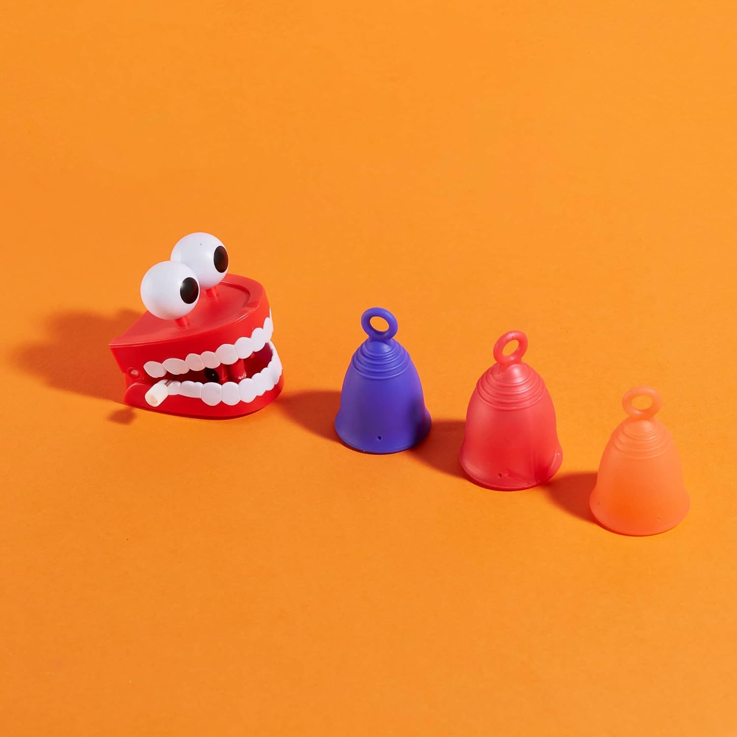 Peachlife Silicone Ring Menstrual Cup with Loop Pull Stem for Easy Removal - Reusable 12 Hour Tampon Alternative - Medium Size, Soft Peachcup - Image 6