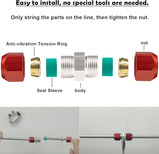 Conector Empalme Línea 800-640 Para Líneas Aluminio 5/8'' miniatura 4