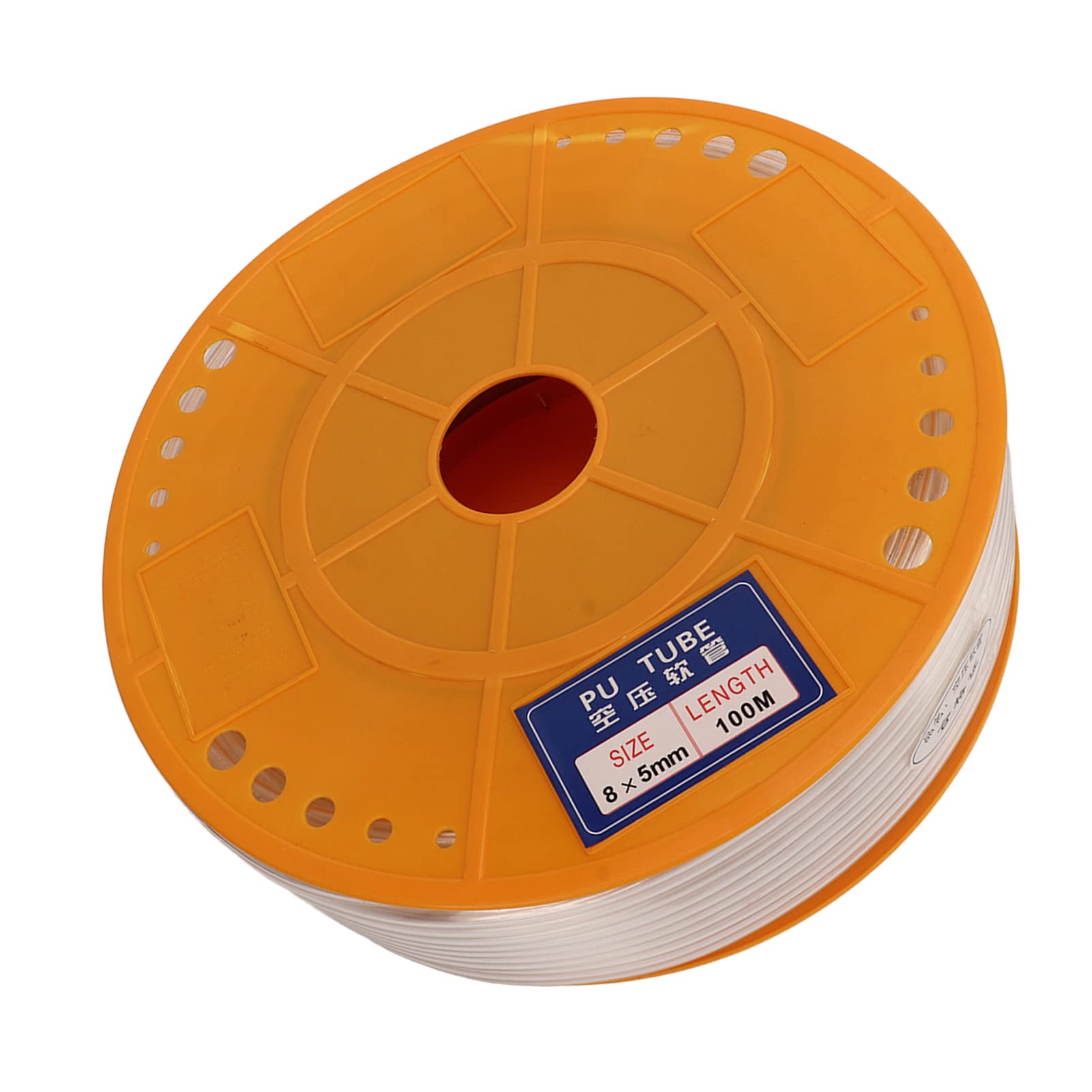 Fafeicy Tubo Aria, Tubo PU Trasparente per Compressore 8mm OD 5mm ID