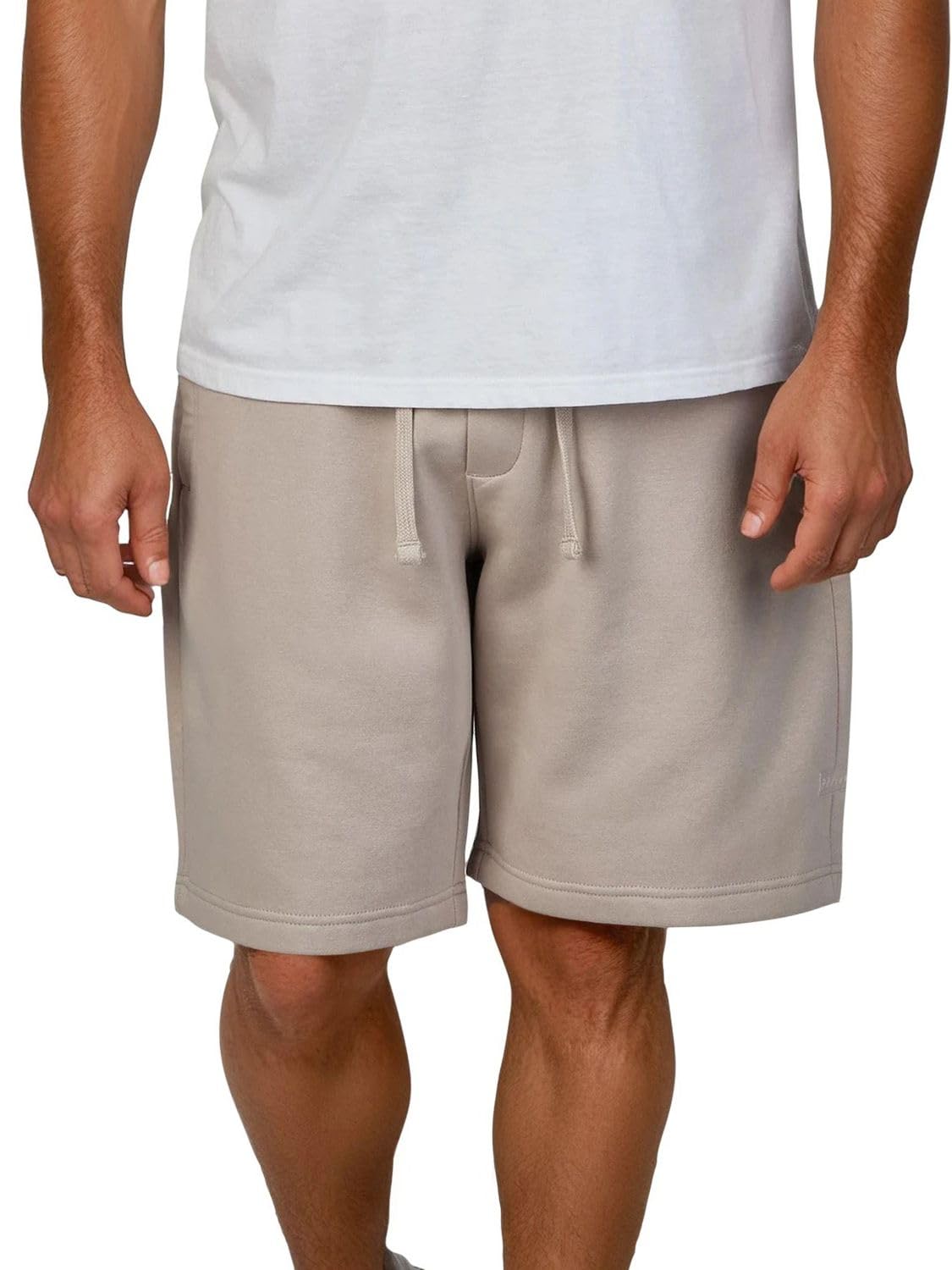 DENIMFY Kurze Hosen Herren DFPablo 2er Pack Regular Fit Sweat Shorts | Bermuda Sportshorts Sommer Beige Schwarz Grau S M L XL XXL 3XL 4XL 5XL