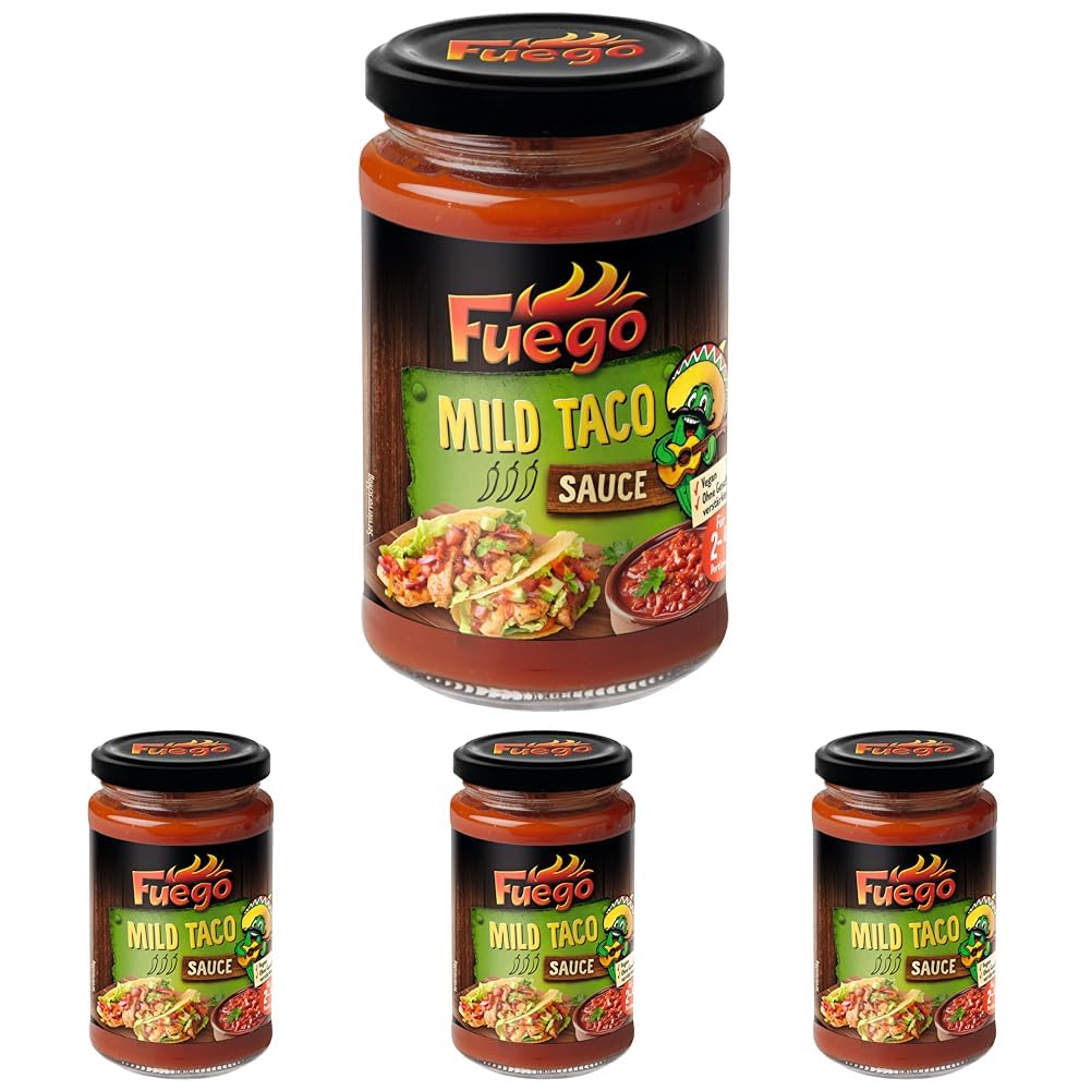 Taco Sauce mild, 200 ml (Packung mit 4)