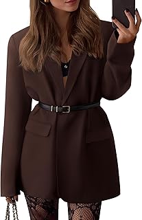 BTFBM Blazers for Women 2026 Spring Business Casual Clothes Open Front Oversized Winter Coats Work Office Suit Jackets