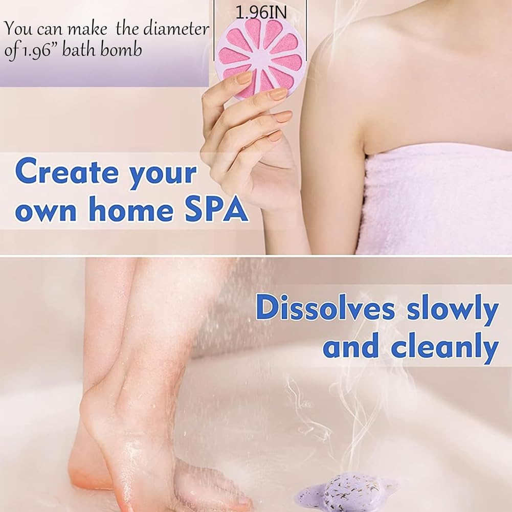 Set di stampi per bomba da bagno con un set di stampi per , pressa, strumenti per bomba doccia, stampo e pressa fai da te