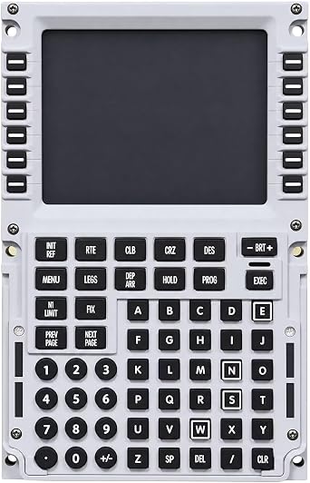 HGFYE CDU Flight Simulator Panel Control Display Panel Unit-Flights Simulation Peripherals Game General Aviation Simulators -Route Control Plug-And PC Game Controls for Enthusiasts
