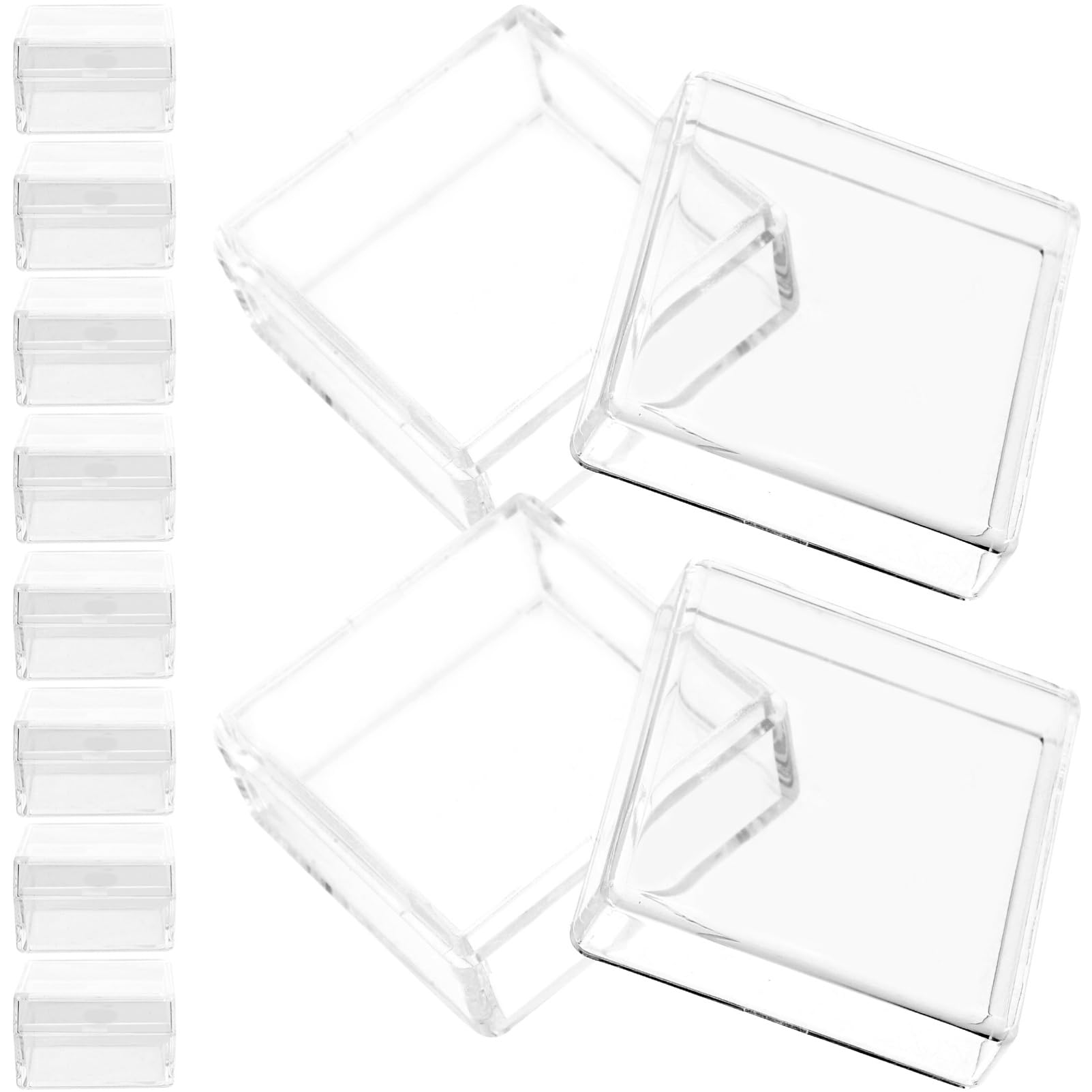 BESTYASH 5 Set Contenitori Per La Conservazione Dei Campioni Contenitore Del Campione Storage Box Vetrine Trasparenti Contenitore Espositivo Plastica 10 Pezzi * 5