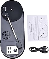 Vista 3 de Turntable Converter for Record Player to MP3 Conversion Adapter with Multiple Speeds and Integrated Auditory Record Converter