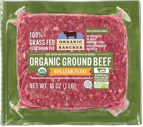 Organic Rancher Organic Ground Beef 93% Lean/7% Fat, 16 OZ