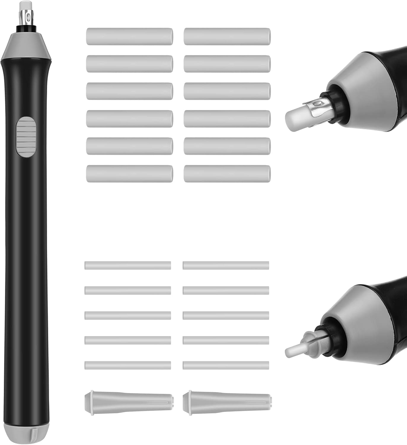zerotop Electric Eraser, Battery Operated Rubber Kit 22PCS Additional
