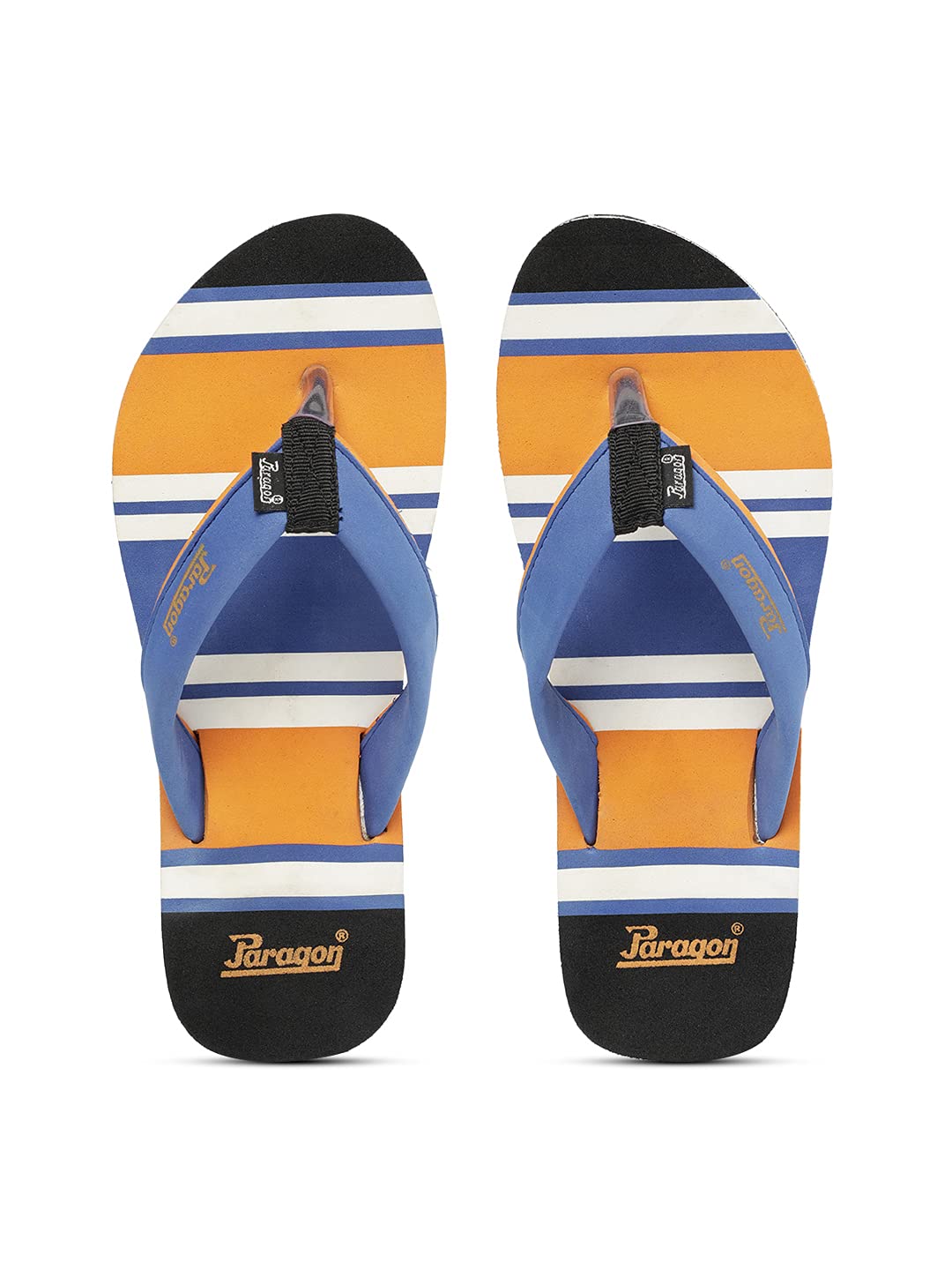 PARAGON K3303L Womens Orange Multi Slippers | Comfortable Everyday Flip Flops with Cushioned Footbed, Anti-Skid Soles, Sturdy Straps and Stylish Design | Perfect for Everyday Use (B09BVWLD5Q) Amazon Price History, Amazon Price Tracker
