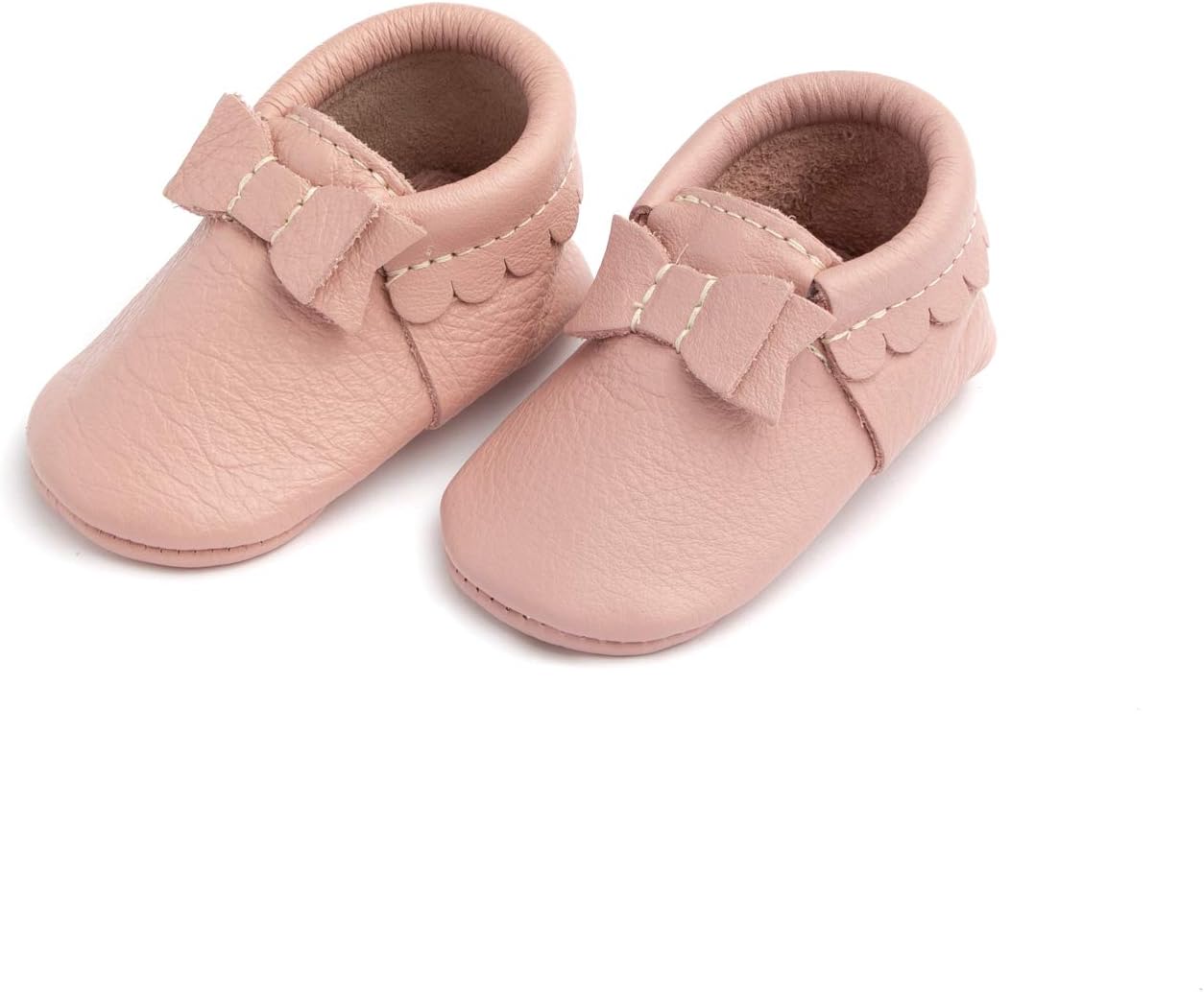 Freshly PickedSoft Sole Leather Bow Moccasins, Baby Girl Shoes , Sizes 1-5, Multiple Colors