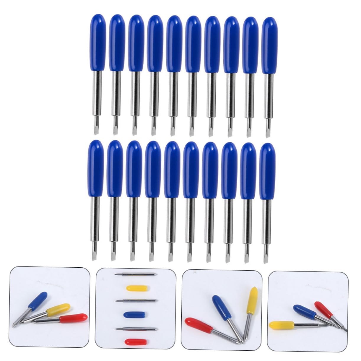 TEHAUX 150stücke Cutter Klingen Aus Wolframstahl Für Vinyl Plotter Hochwertige Schneidwerkzeuge Für Präzises Schneiden Von Folien Und Materialien Kompatibel Mit Gängigen