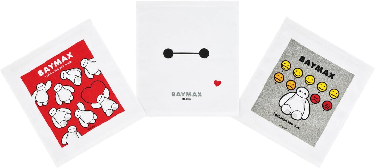 Skater - Set of 3 Disney Baymax OAC1T-A Towels