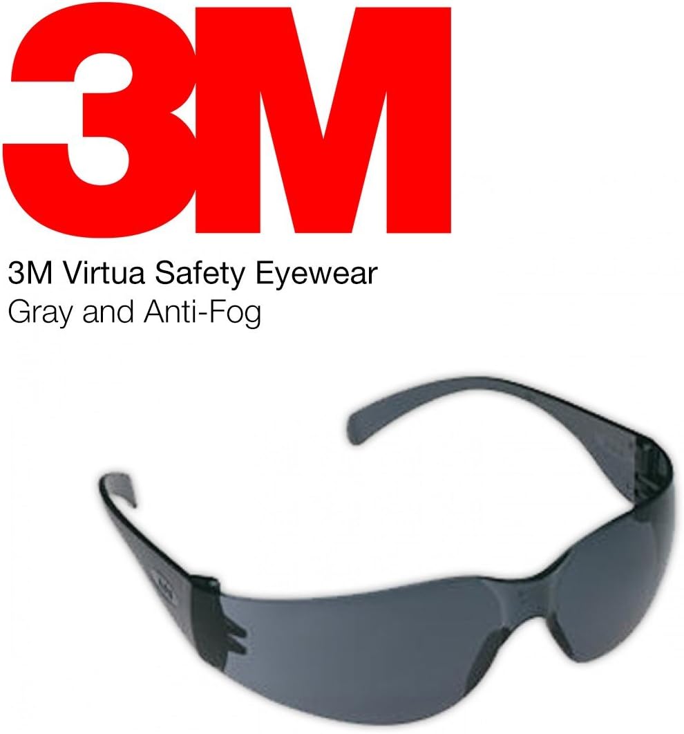 3M Virtua Safety Eyewear (Gray Anti-Fog) 11330-00000-20