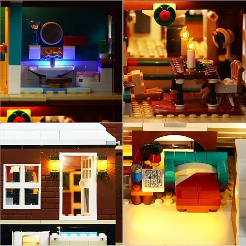 Miniatura 4 de VONADO Kit de luces LED para Lego Home Alone exclusivo 21330 (sin modelo), juego de iluminación LED para decoración Lego Ideas 21330 modelo de