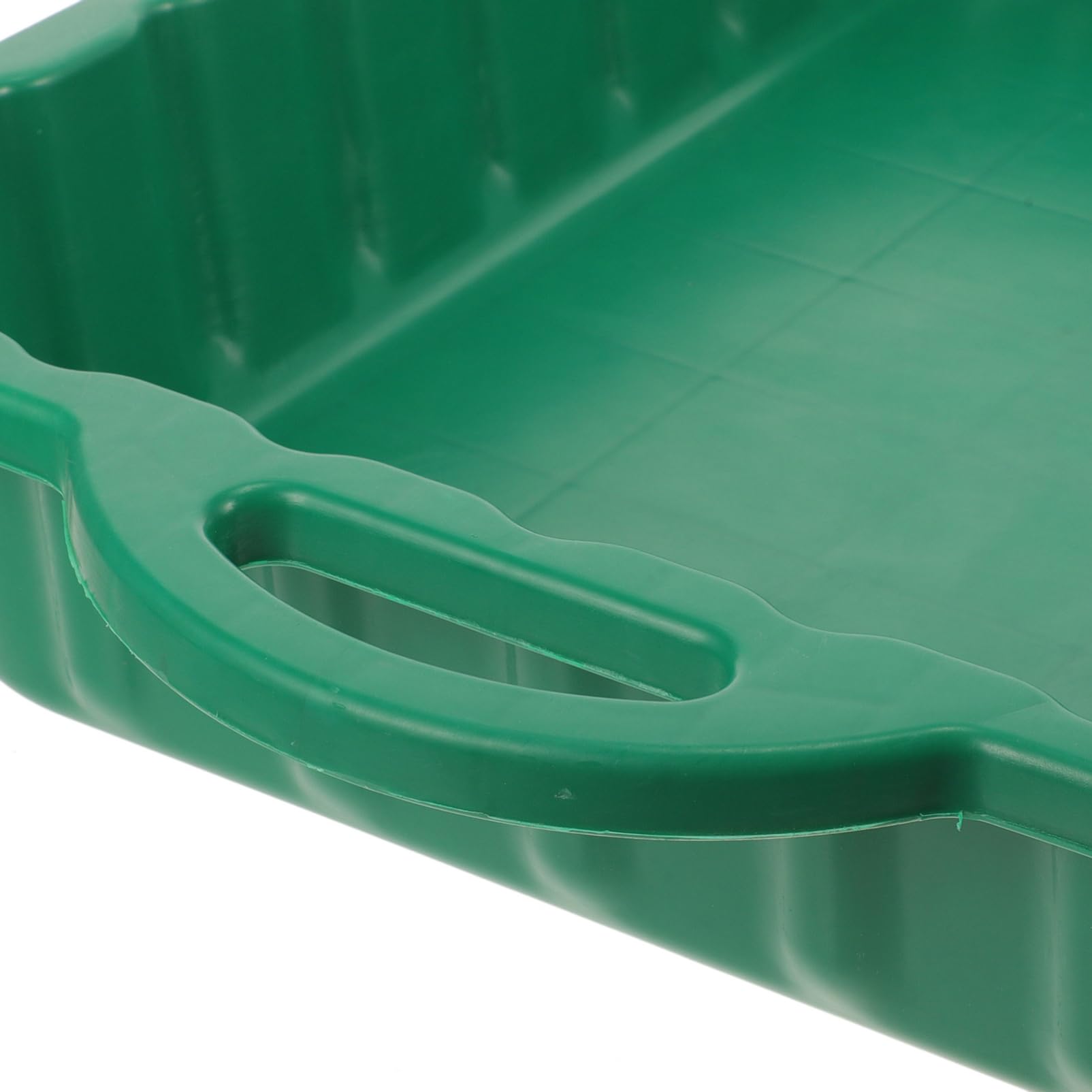 Bac de Vidange D'huile Moteur Portable en Plastique Vert 60x39x9 Cm