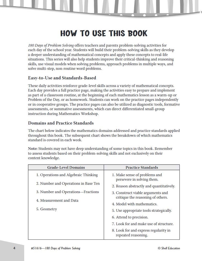 180 Days of Problem Solving for Fourth Grade - Build Math Fluency with this 4th Grade Math Workbook (180 Days of Practice) - Image 3