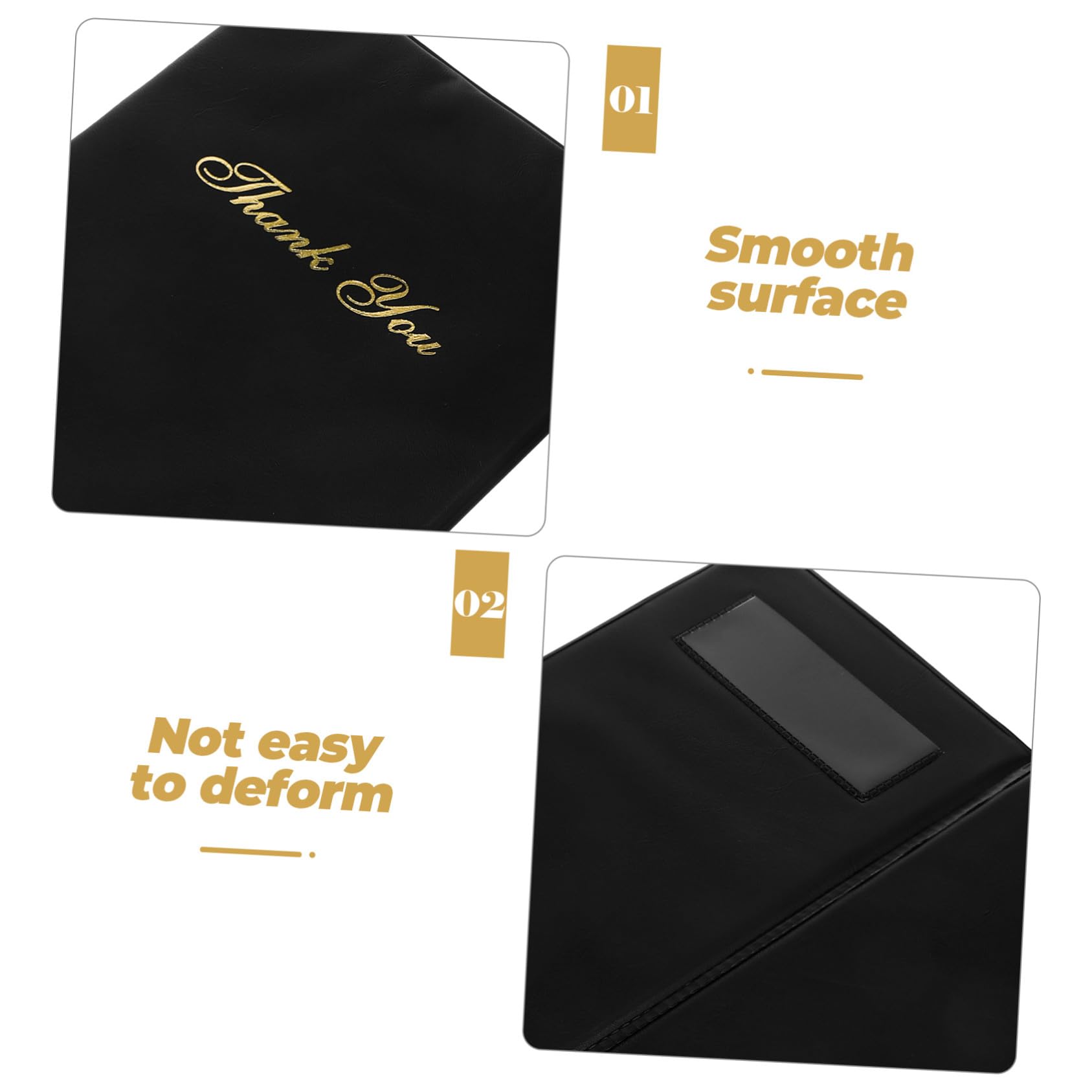 DOITOOL 5 Pezzi Porta Menù Clip Ristorante in Materiale Resistente Porta Check per Scontrini e Conti Organizer Elegante per Hotel e Bar Accessorio Essenziale per Servizio Professionale