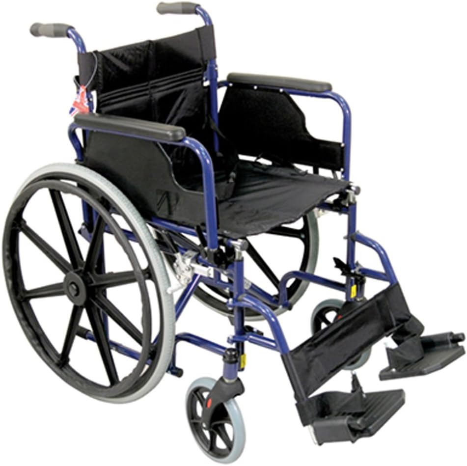 Aidapt Folding Lightweight Self Propelled Steel Wheelchair with Brakes