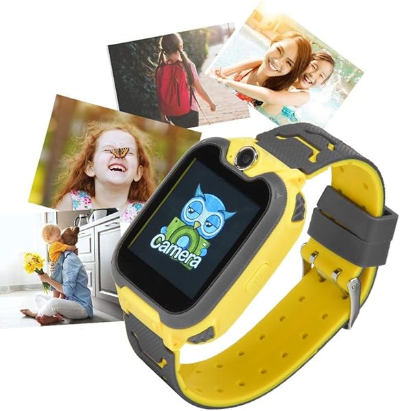 AMONIDA Orologio per Bambini 21x16x06 Pollici con Gioco per Fotocamera e Funzione Musicale Orologio per Telefono per Bambini Carta SIM 32G per Esterni per Ragazzi Ragazze