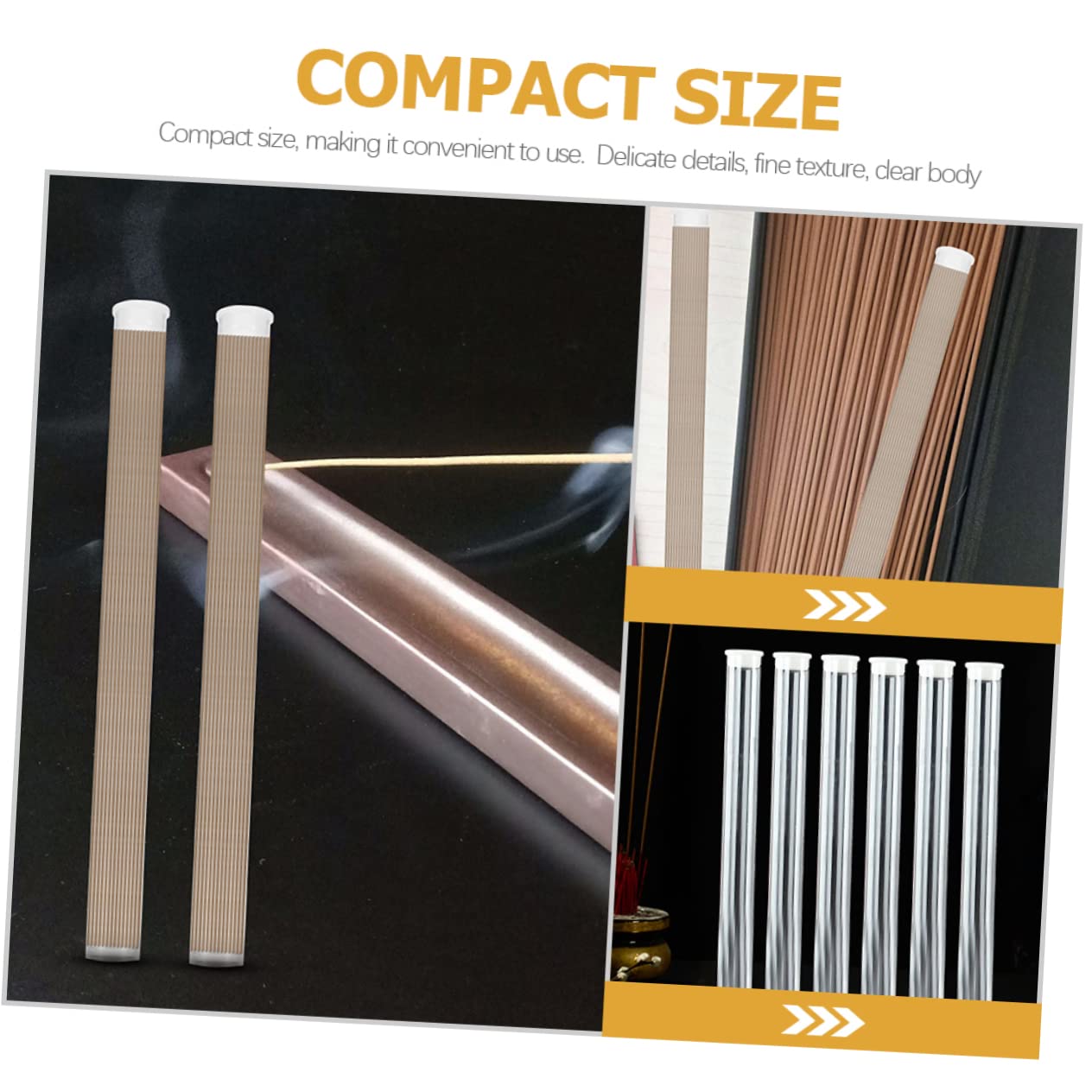 4 Acryl-Räucherstäbchenhalter Mit Metallständer – Transparent, 23,6 Cm Lang, Für Stäbchen Bis 21 Cm