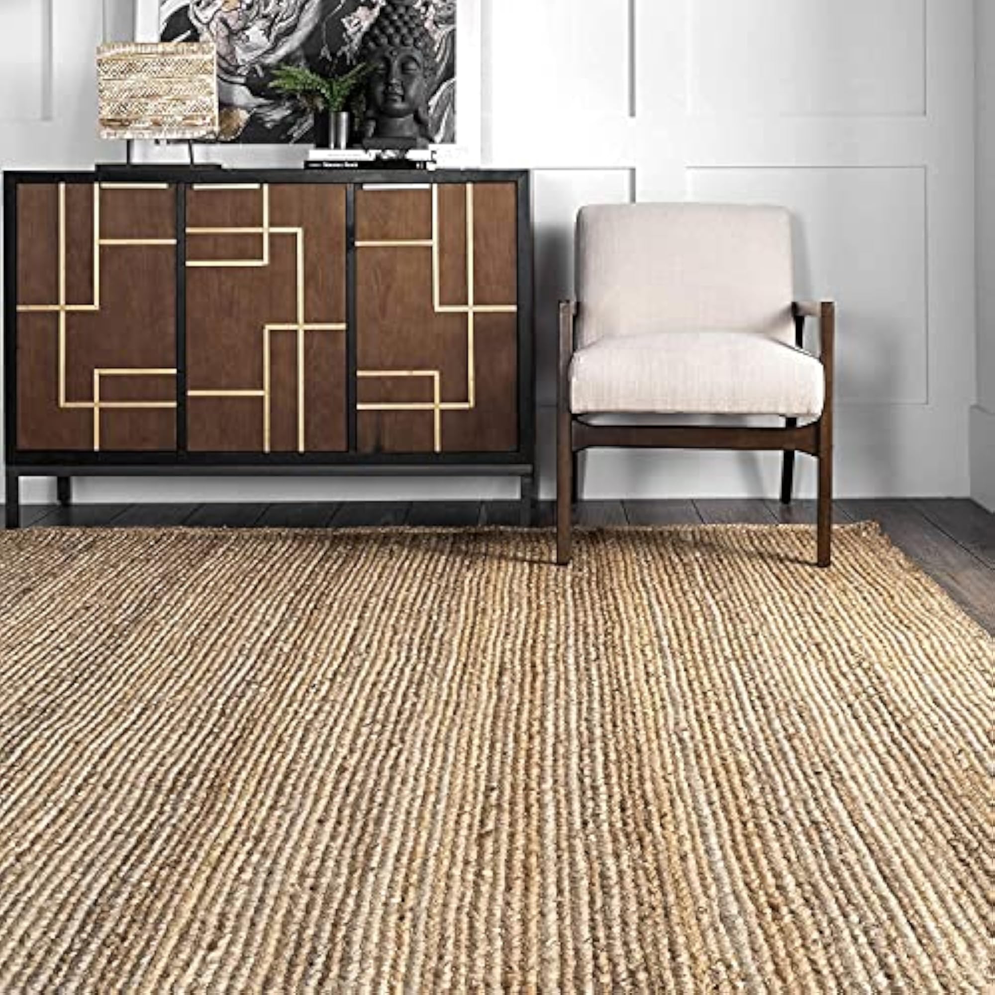 Handloom Jute Braided Reversible Floor Mats