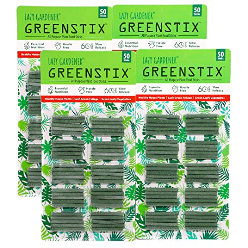 Image of Lazy Gardener Plant Food Sticks | Greenstix for Leafy Veggies & Green Plants| Essential Nutrition, Hassle-Free & Slow-Release | Pack of 4