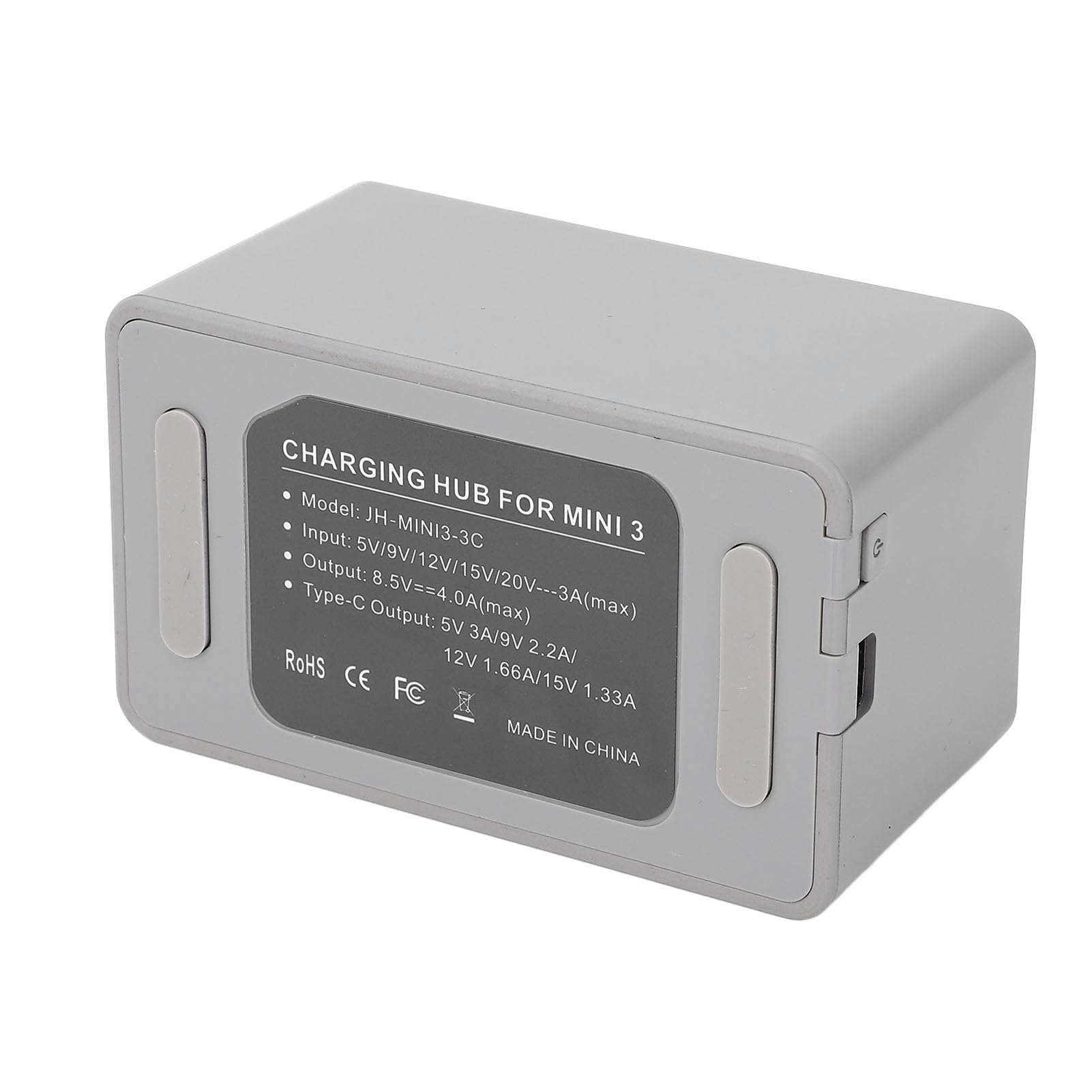 Tonysa Hub di Ricarica Batteria per Mini 3, 4 Pro Droni | Materiale ABS, design compatto, display digitale, ampia compatibilità