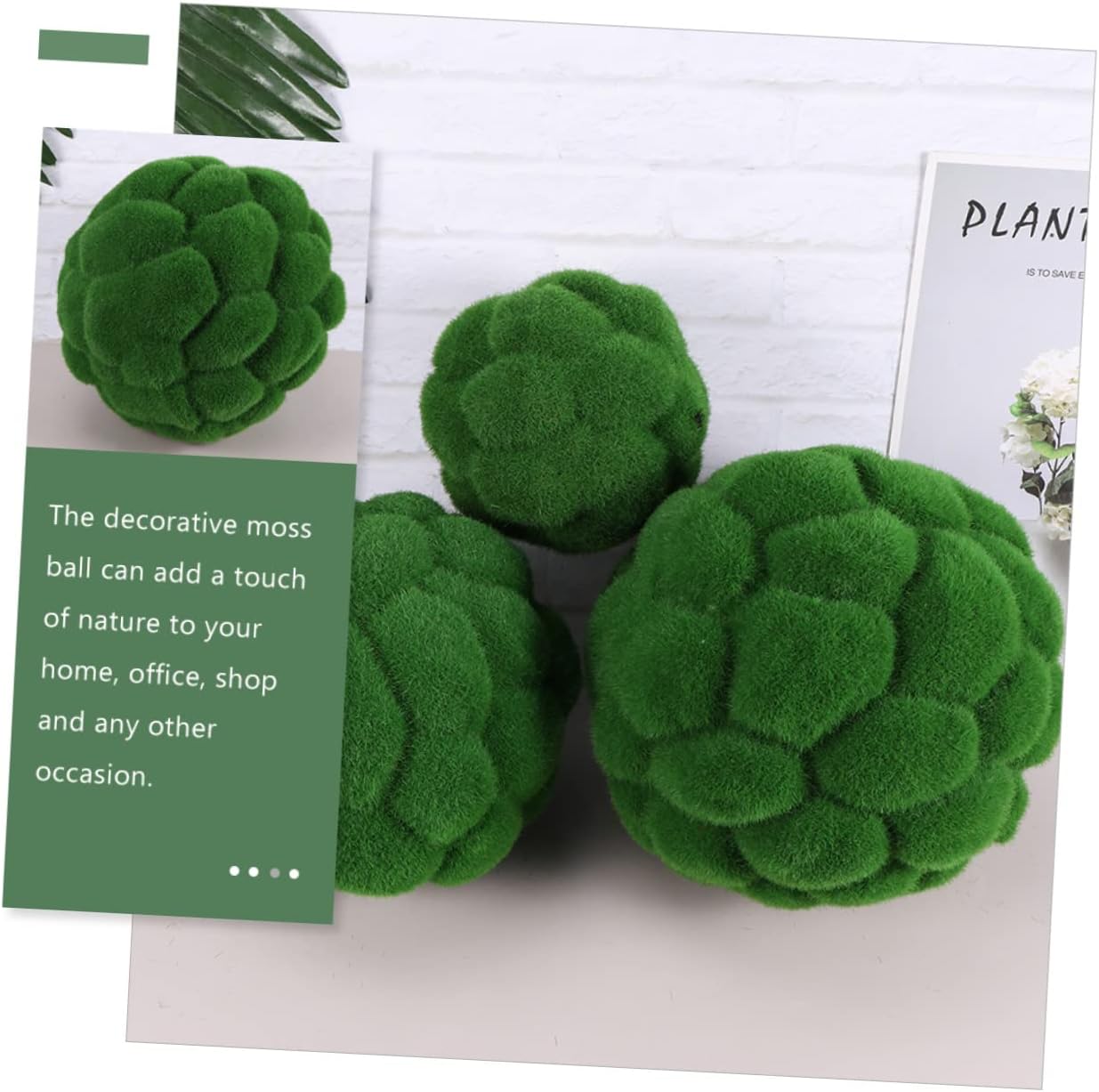 2pcs Decorative for Floral Art Realistic Fake Topiary for Centerpieces Bowls and Garden Decor Lightweight for Weddings and Crafts