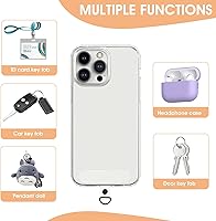 Vista 5 de simarro 6 piezas de cordón para teléfono con 6 anillos de resorte de metal, correa universal para teléfono, conector multifuncional para teléfono