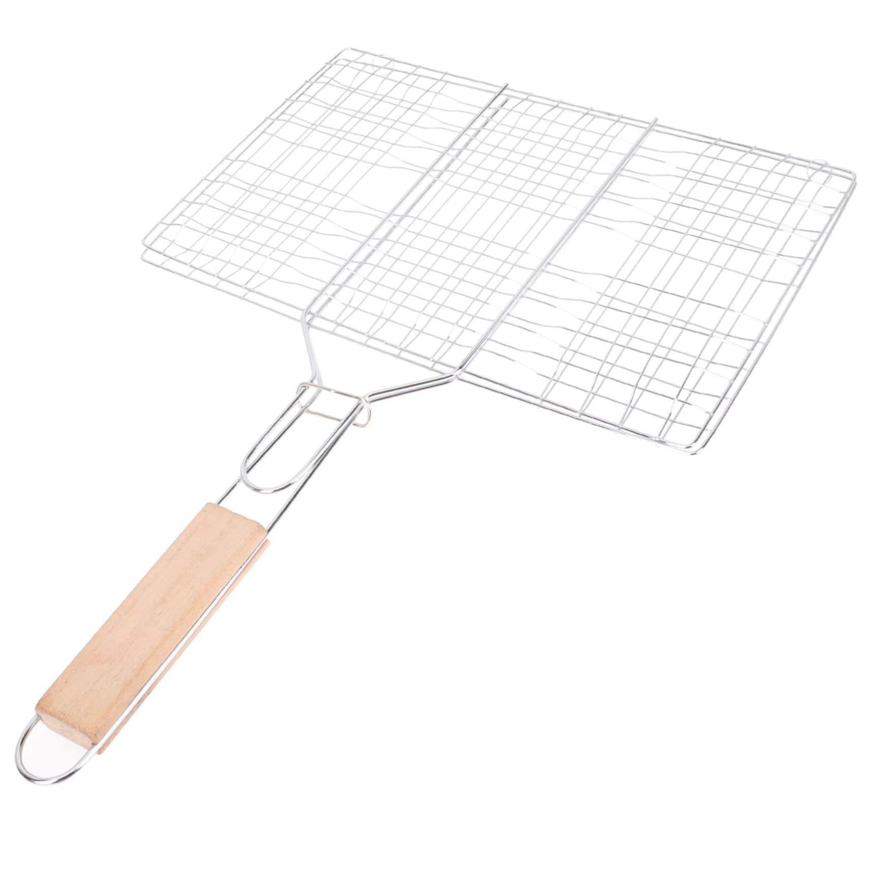 VANZACK Fish Grill Basket Metal Grill Rack for Barbecue for Outdoor Camping Picnic Random