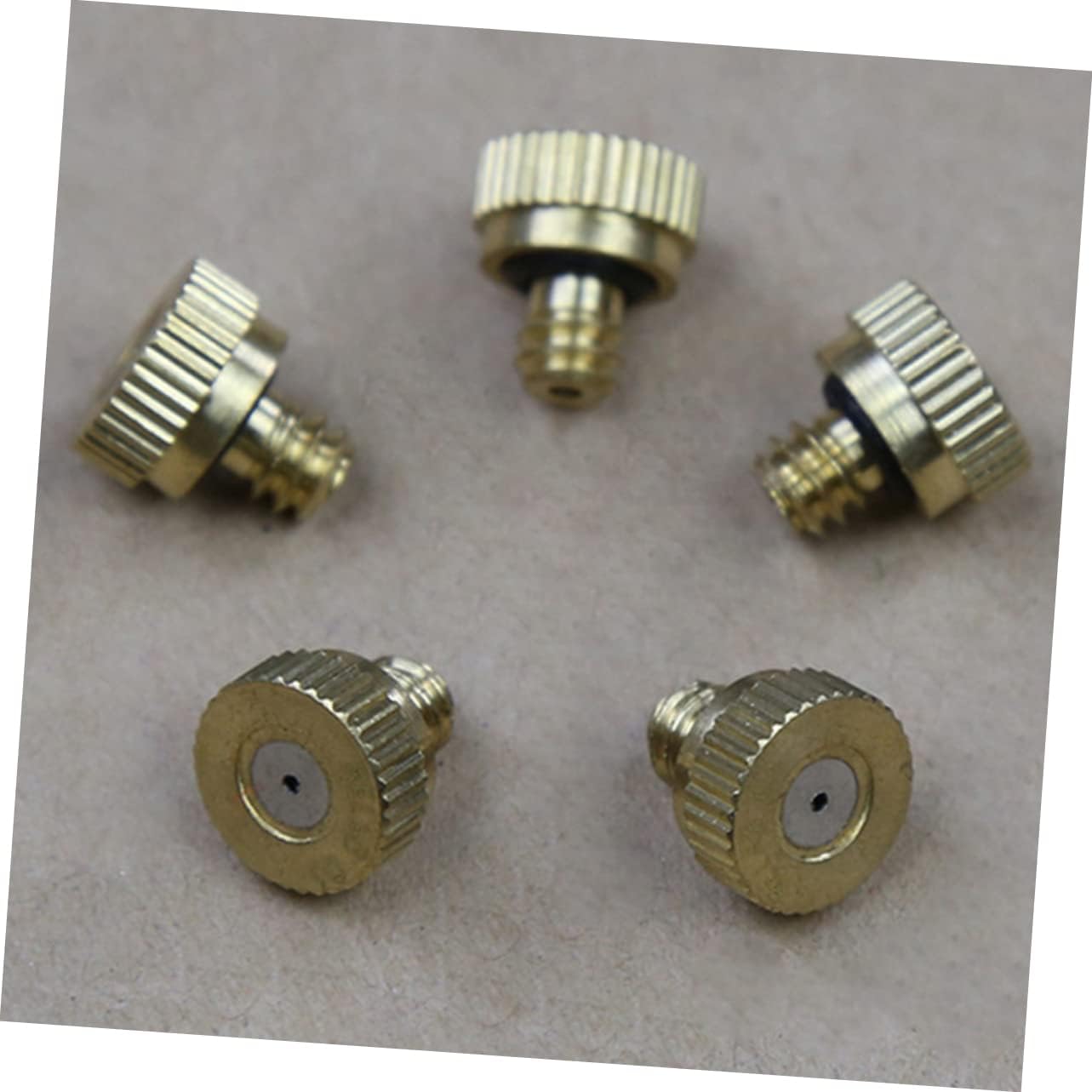 balacoo 96pcs Lead Misting Nozzles Brass and Construction Spray Nozzles for Hose Easy Install for Garden