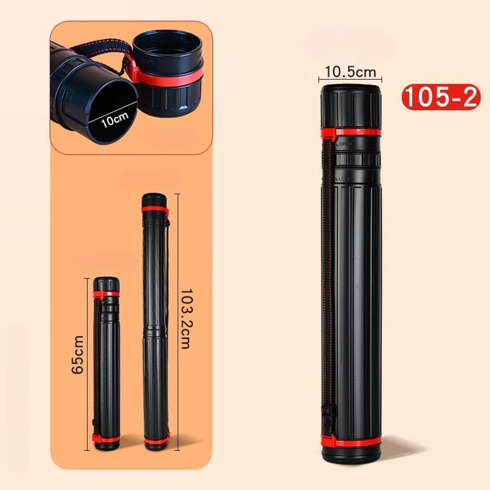 AYPOHU Tube De Transport Télescopique Pour Documents, Art, Dessin