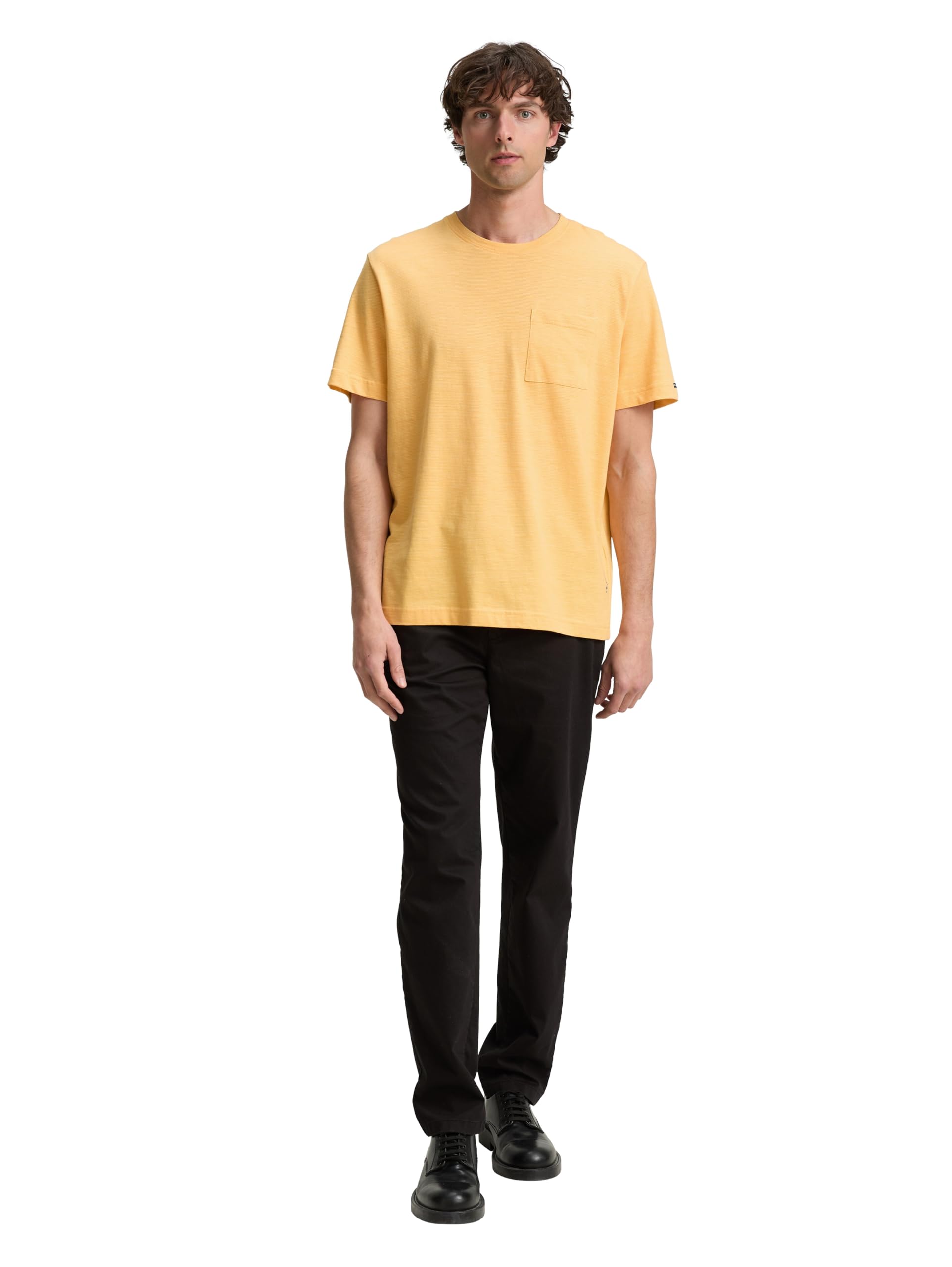 Tom Tailor Denim Piqué Poloshirt aus Baumwolle, beige Abbey Stone, L – Ansicht 1
