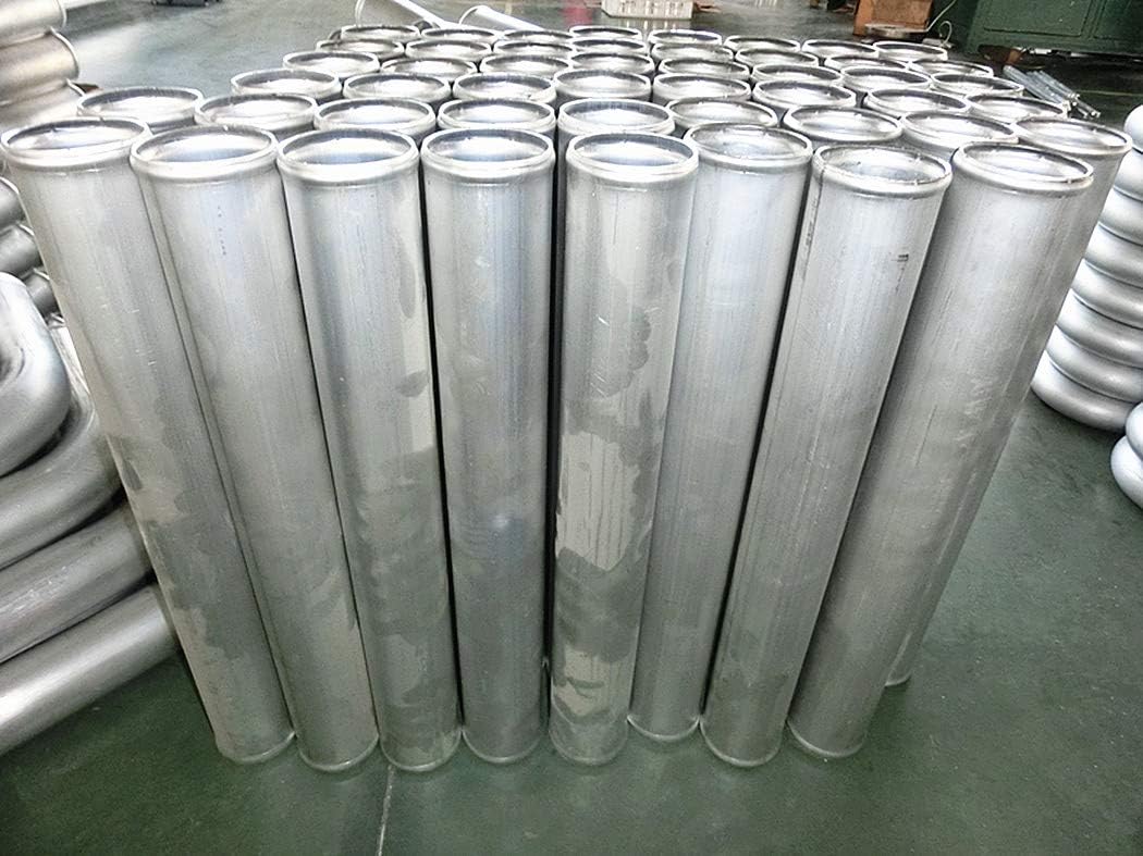 OD 64mm 2.5" Straight Aluminum Pipe, Intake Pipe,Turbo Intercooler Hose Piping Tube,Universal (2.5"(64mm), L=600mm)