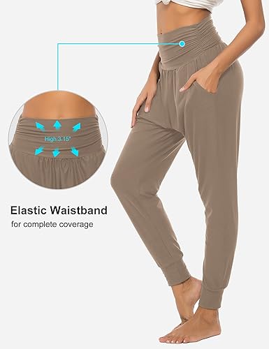 Miniatura 4 de DIBAOLONG - Pantalones deportivos de yoga para mujer, holgados, cómodos, con bolsillos