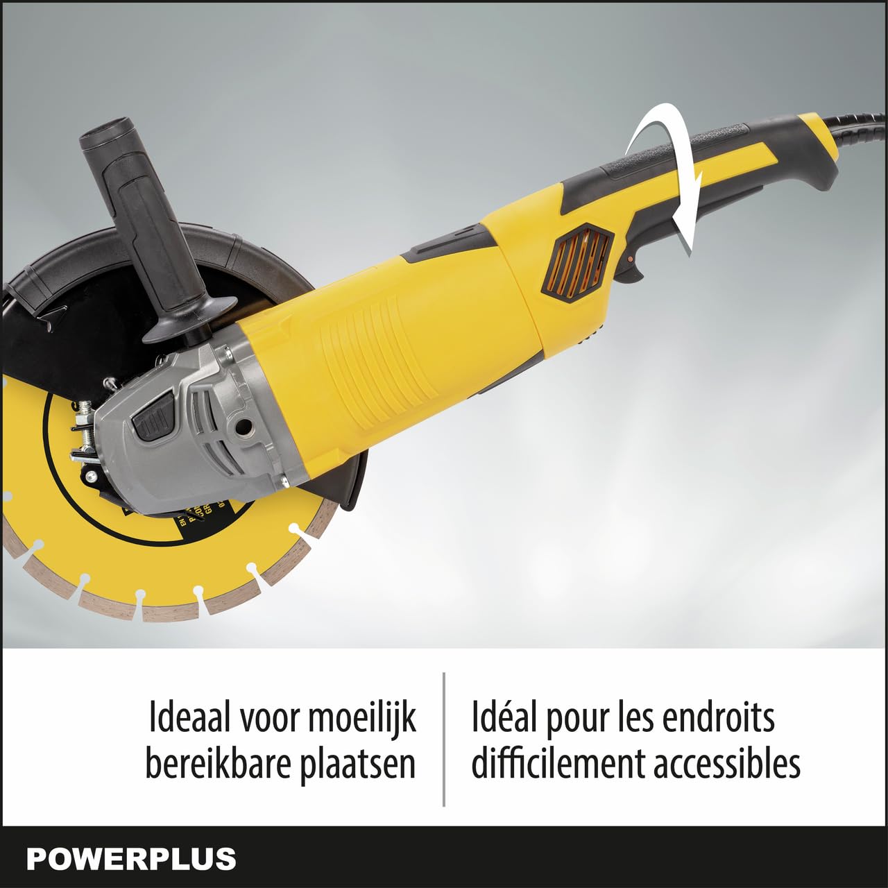 POWERPLUS POWX06250 Smerigliatrice angolare gioco 2000 W Ø 230 mm + 750 W Ø 115 mm - 4 AC