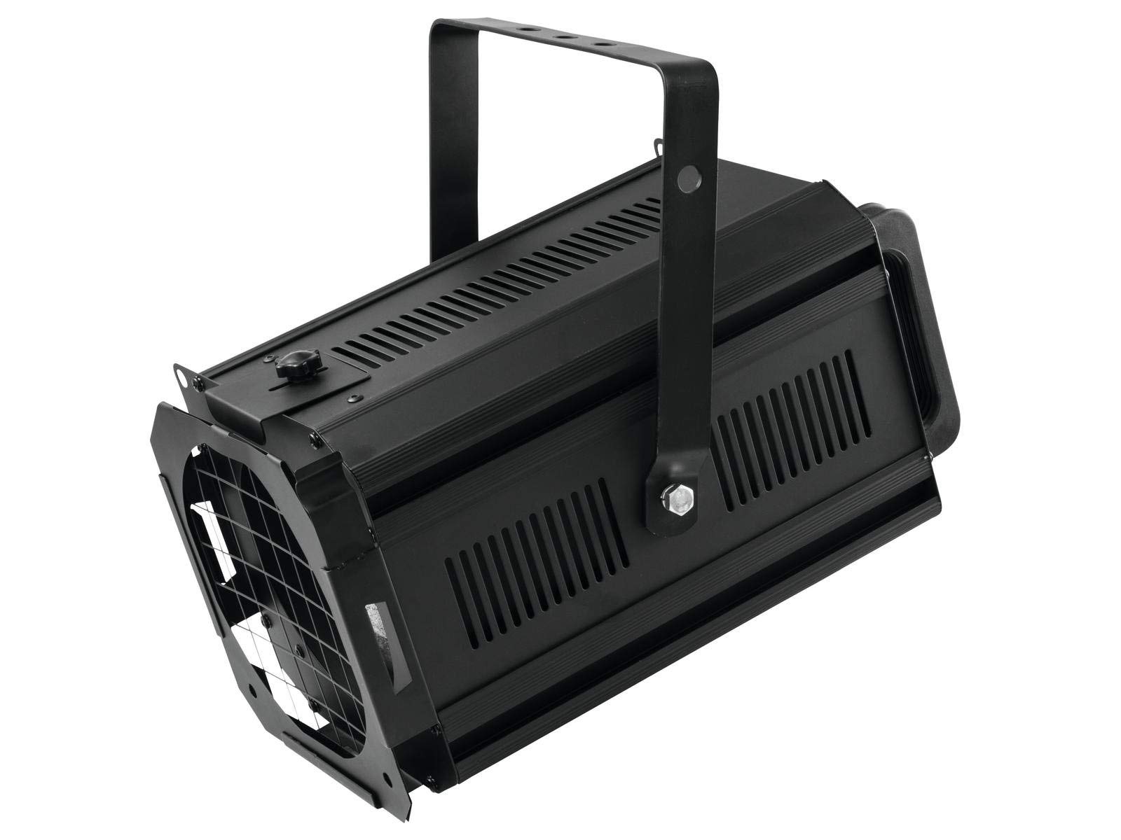 EUROLITE Theatre Spot 650/1000 Antihalo schwarz | Theaterscheinwerfer für Halogenlampe mit 650 oder 1000 Watt Leistung