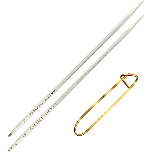 ChiaoGoo Quads 4 in. US 6 (4 mm) [S] IntChg. Circular Needle Tips