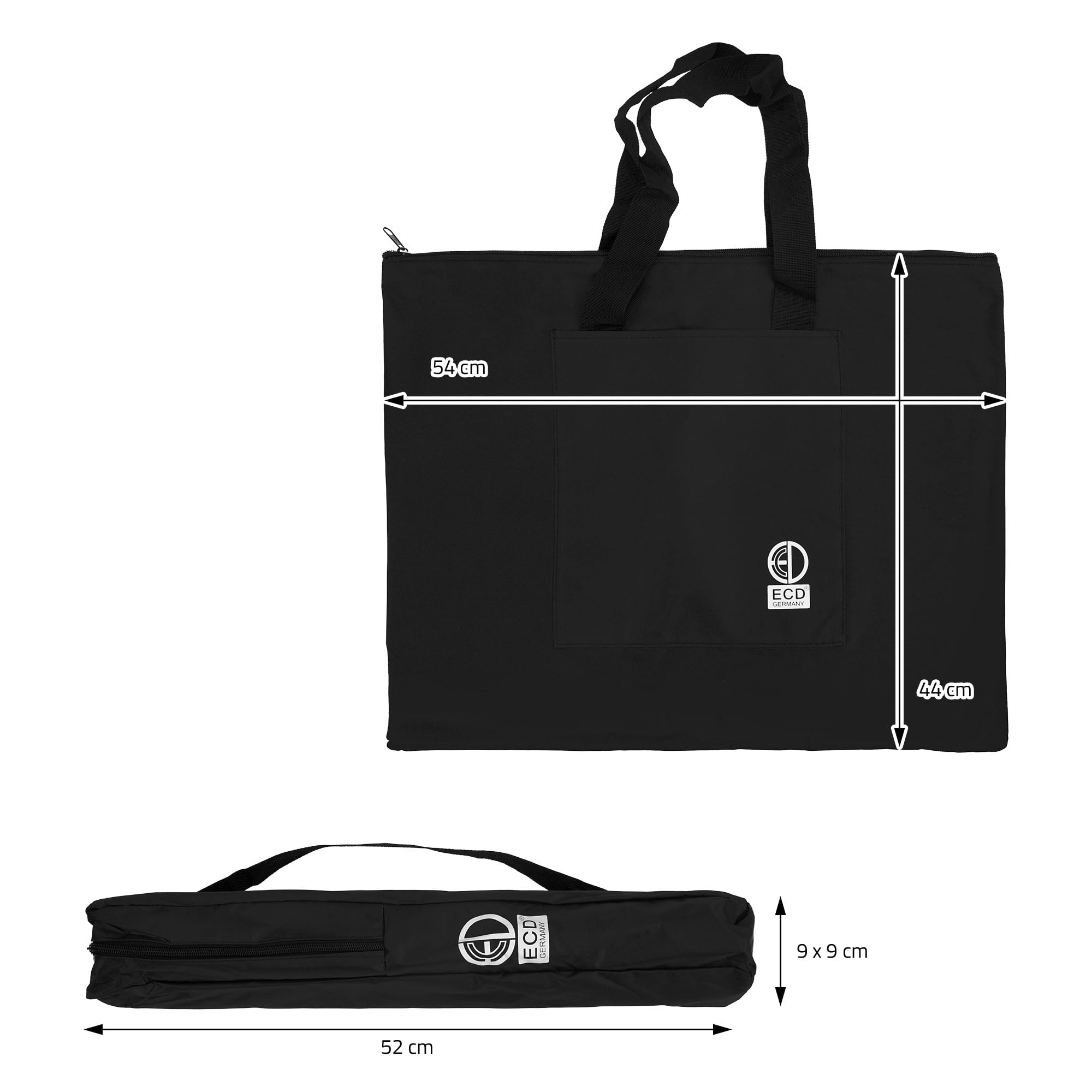 ECD Germany Set per Pittura con Cavalletto Treppiede in Alluminio e Borsa Kit Disegno 140 pezzi Colori Acrilici Pastelli Matite Colorate Acquarelli con Custodia per Artisti Principianti Hobby