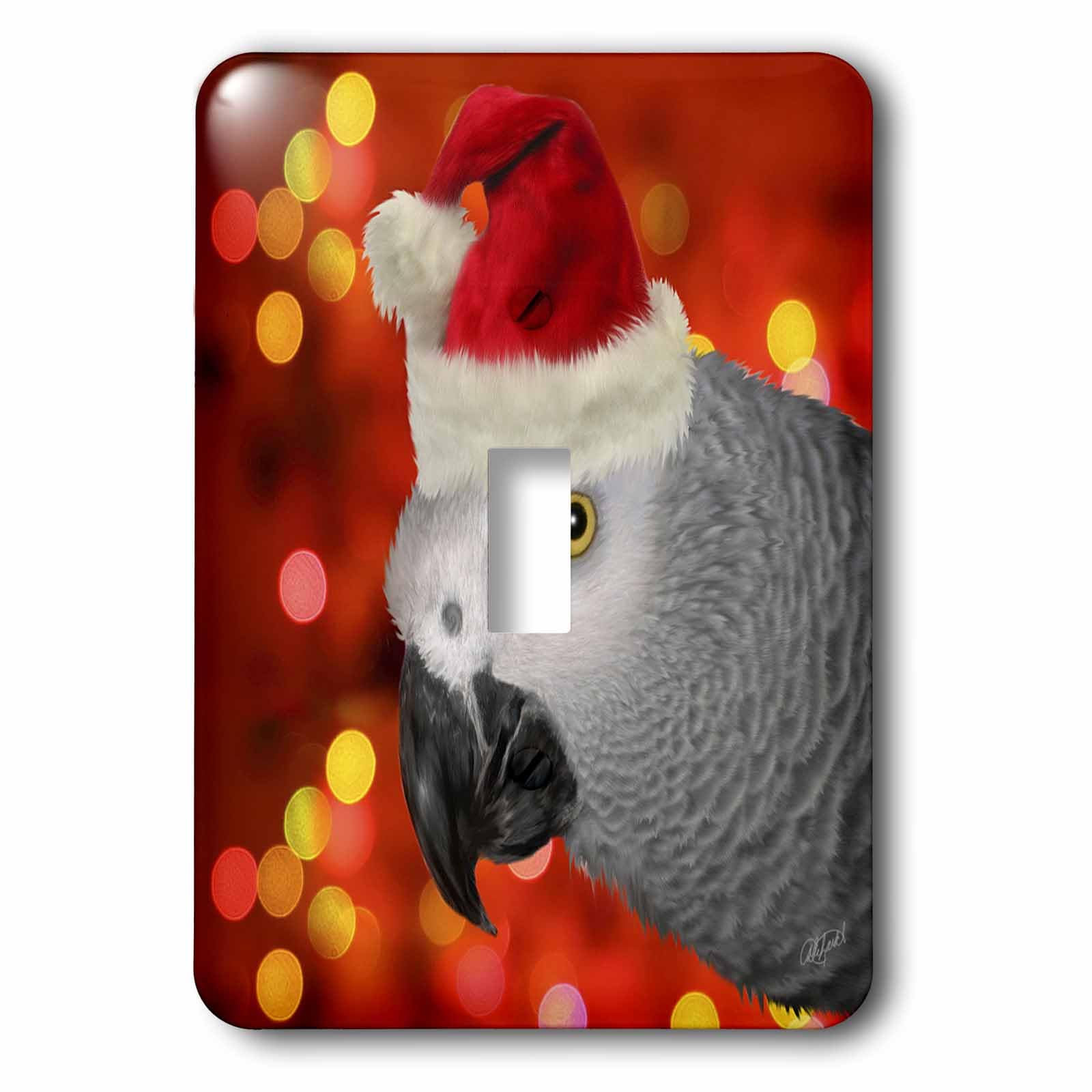 Santa Parrot interrupteur 3drose pour remplacer une plaque murale usée avec style