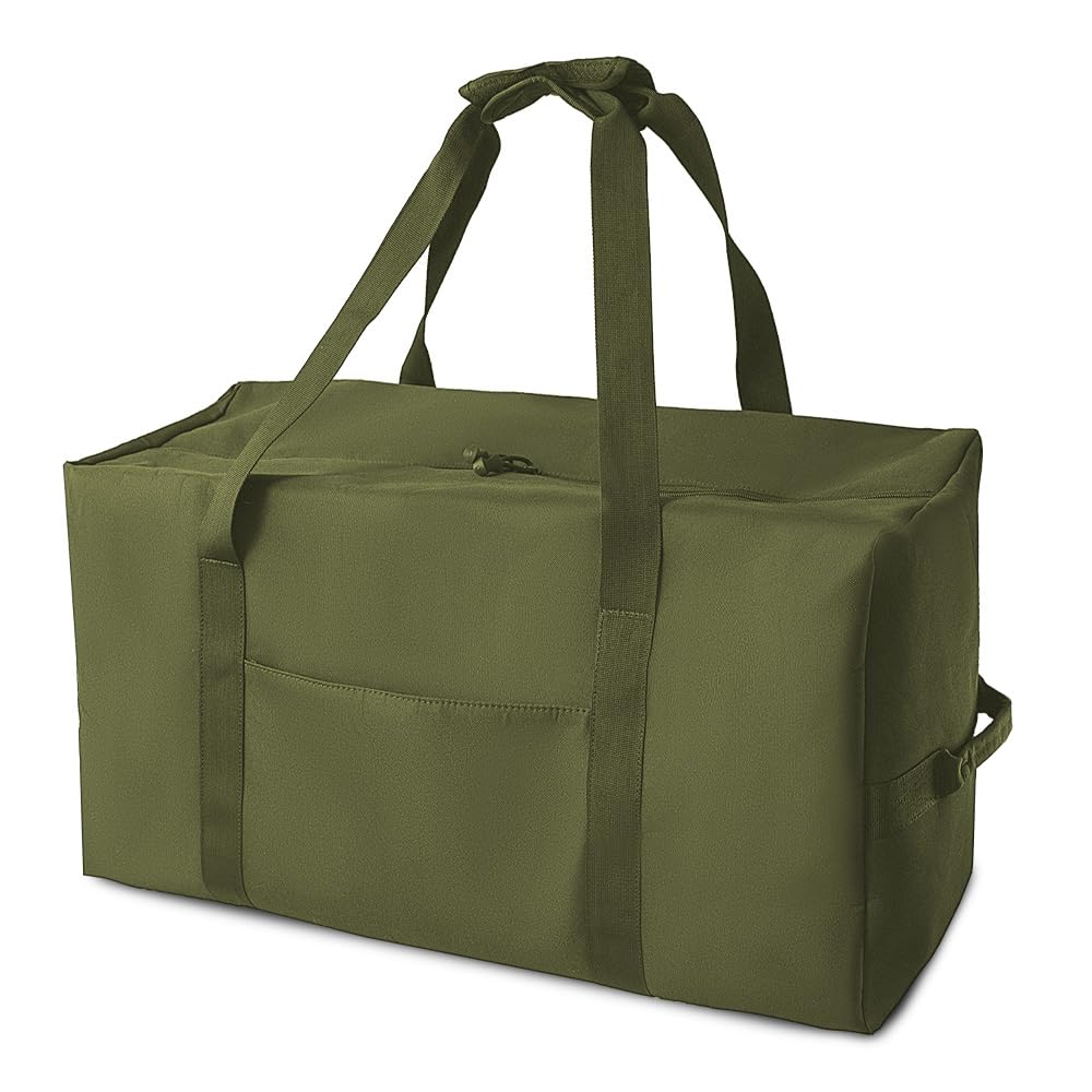 Large Military Duffle Bag Tactical Gear Load Out Bag Camping Storage Utility Tote Deployment Cargo Bag Travel Sports Equipment Duffel Luggage Bag with