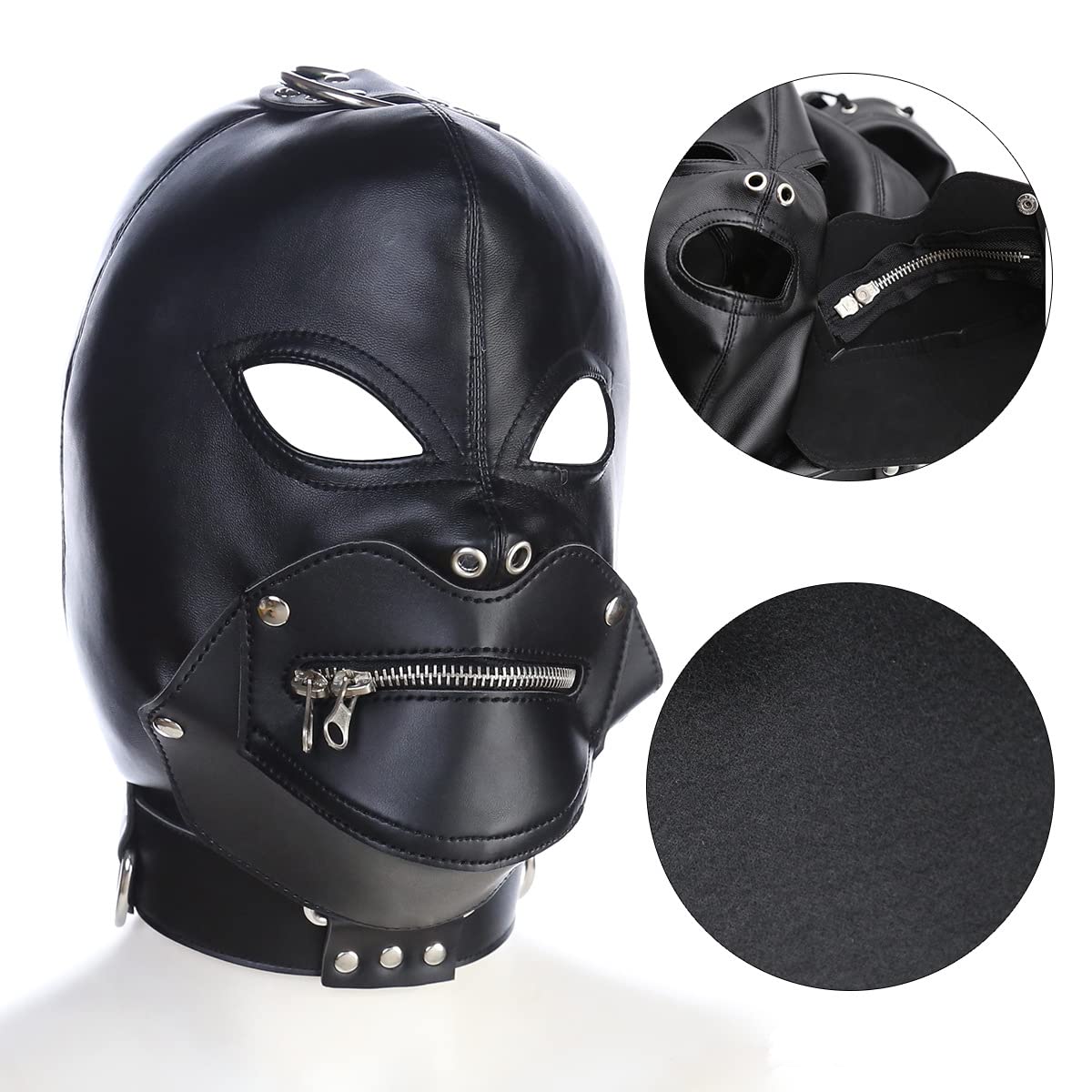 Cagoule en Cuir Taille ForÅdṳlt Cagoule Chaude Ski Face Cover