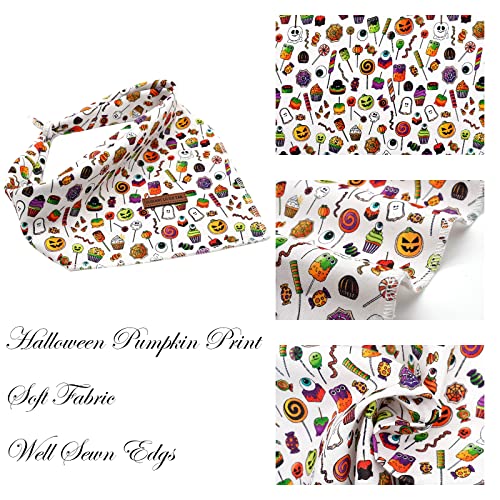 Elegant Little Tail Halloween Dog Bandana, Holiday Girl Boy Dog Bandanas For Small Medium Large Soft Dogs Washable Square Dog Scarf Adjustable Dog Kerchief #TOP1
