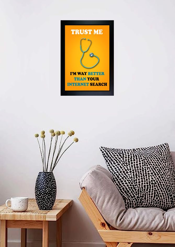 CrowdHall Doctor Quotes Wall Frames - Medicine Quotes for Hospital & Clinic (Size 10 X 13.5 IN)