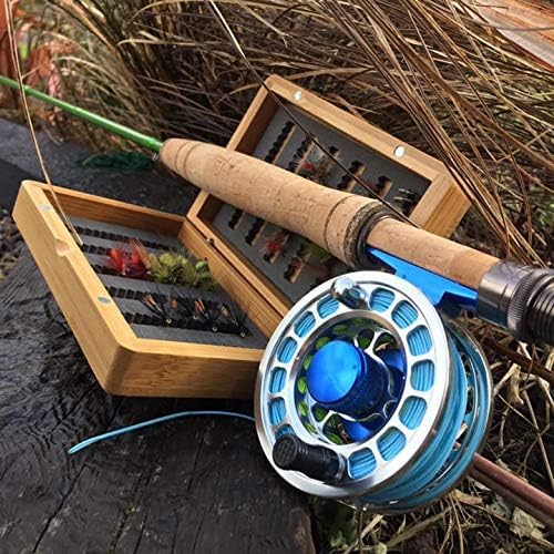 BOÎTE À MOUCHES en BAMBOU, pour pêche au moulinet & leurre ancien. EUR 20,00 - FR